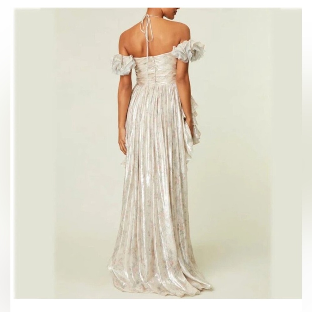 LoveShackFancy White Ruffle High-Low Tulle Party Dress - Picture 3 of 9
